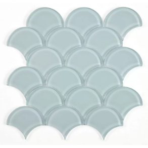 Dragon Scale Turquoise - glass tile